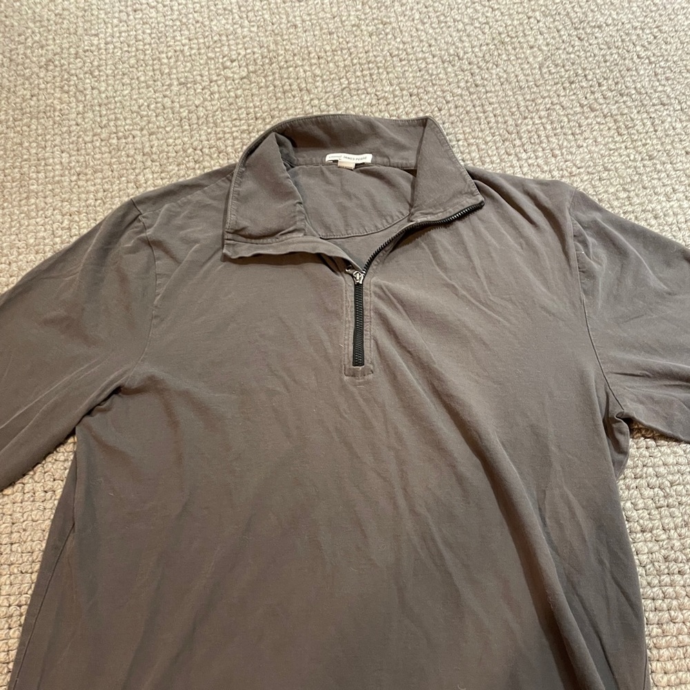 James Perse Long Sleeve Zip Up